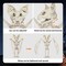 Halloween Bat Skeleton, 11" Halloween Animal Skeleton, Horrible Bat Skeleton Simulation Bat Model Vivid Bat Skeleton with Moveable Jaw and Wing for Yard Garden Lawn